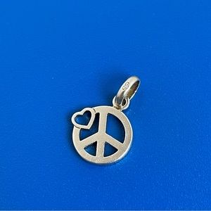 Links of London Silver Peace Sign Charm